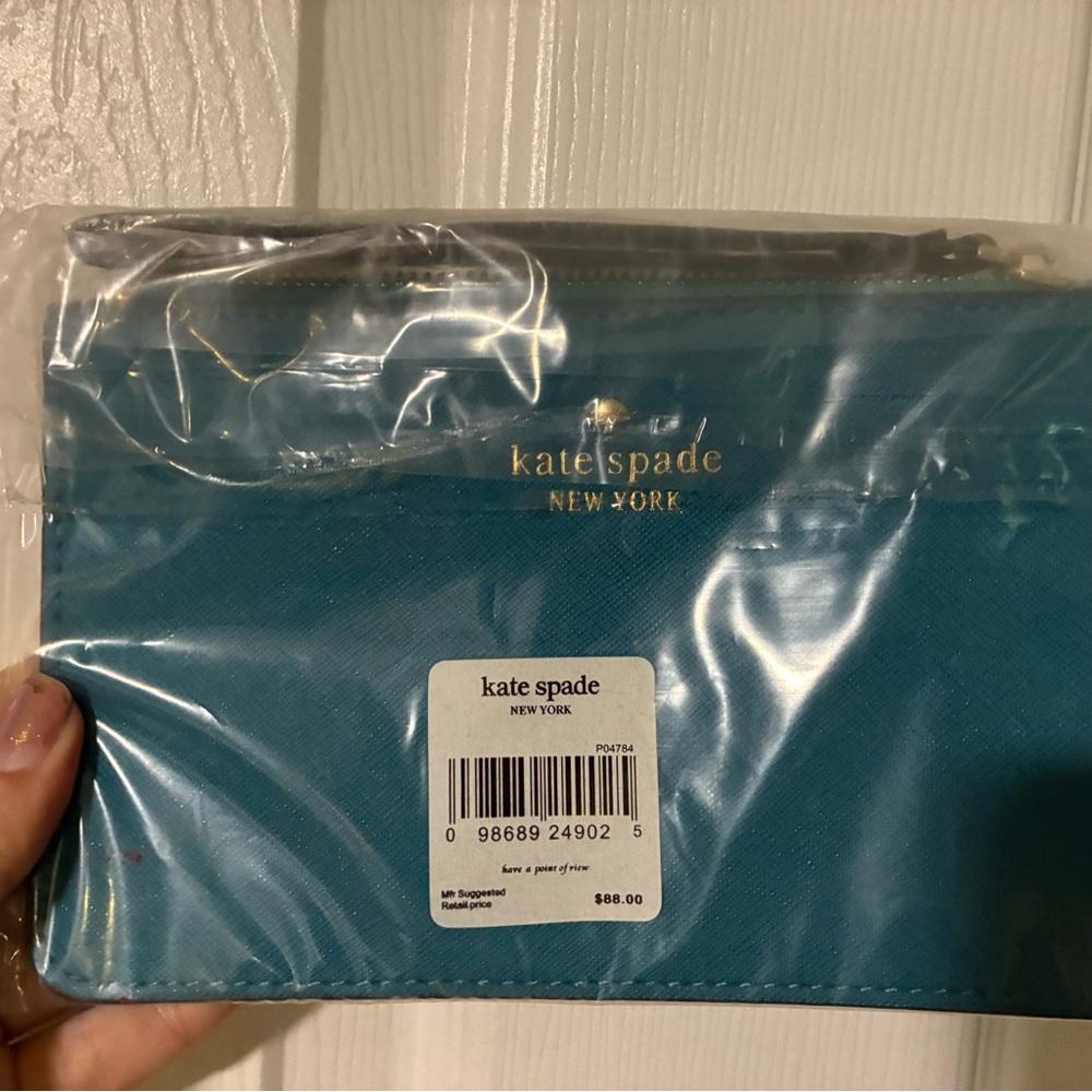 Kate Spade Turquoise Wristlet